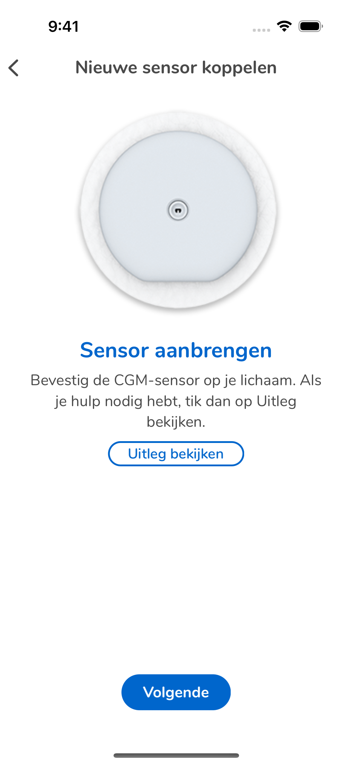 Je Accu-Chek SmartGuide CGM-sensor plaatsen | Nederland